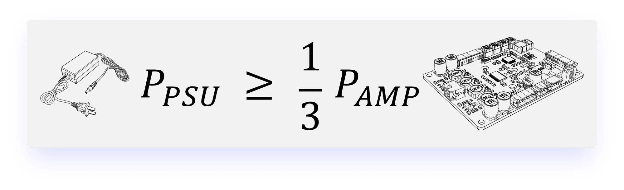 How to calculate output power of amplifier board Wondom